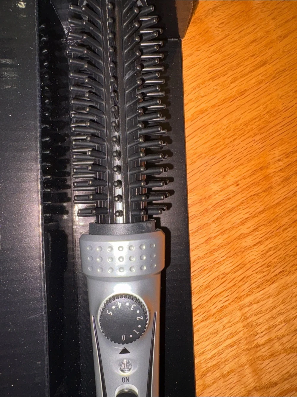 Plugged In 1” Ceramic Tourmaline Brush Iron - Straightens, Curls, and Volumizes